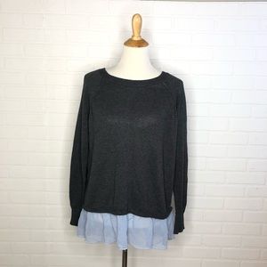 AEO Sweater with Blue Trim